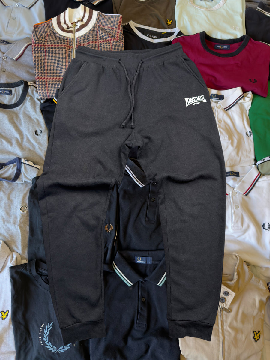 Lonsdale Jogginghose | Schwarz | Gr. S