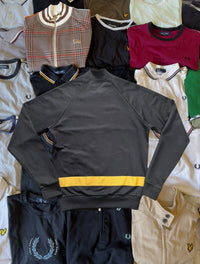 Fred Perry Sportjacke | Schwarz / Weiß | Gr. S