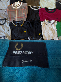 Fred Perry Polo | Blau | Gr. L ( Slim Fit )