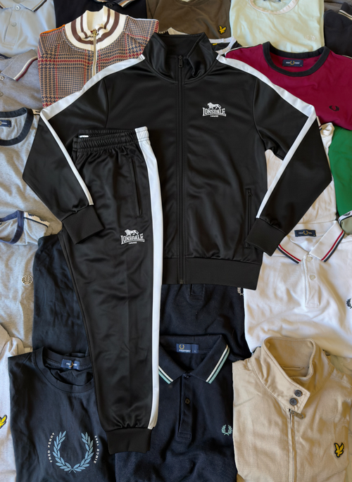Lonsdale Tracksuit | Schwarz | Gr. M