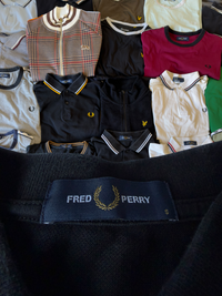 Fred Perry Polo | Schwarz / Bronze | Gr. S