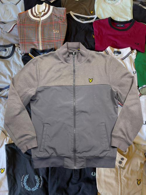 Lyle & Scott Zipper | Beige / Grau | Gr. L