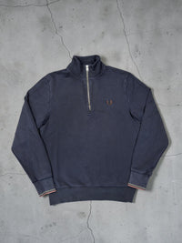 Fred Perry Quarterzip | Marineblau | Gr. S