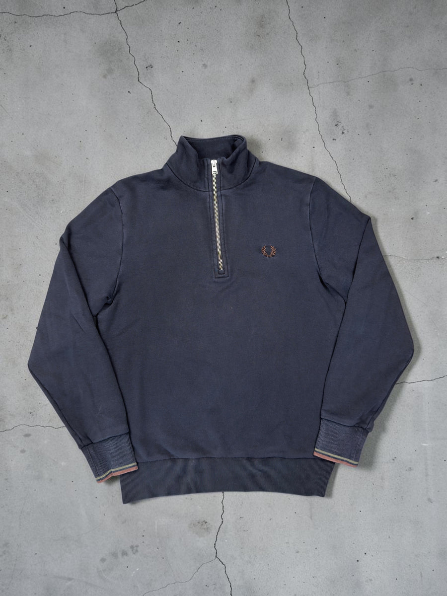 Fred Perry Quarterzip | Marineblau | Gr. S