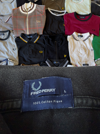 Fred Perry Polo | Schwarz | Gr. L