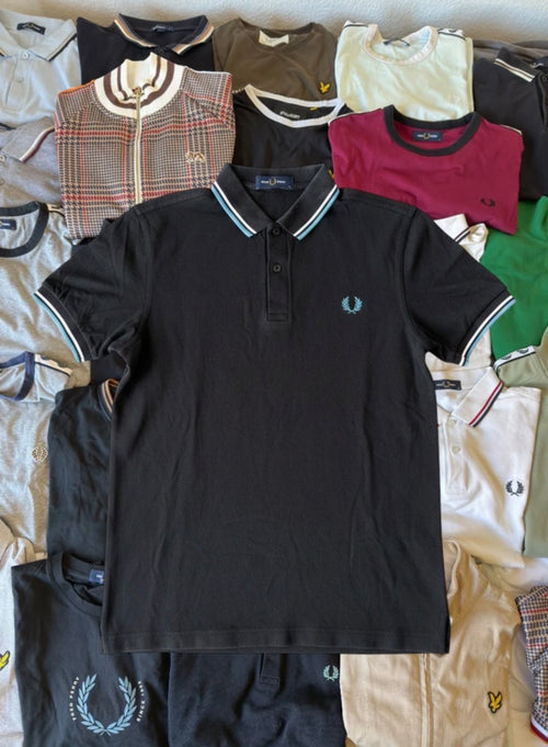 Fred Perry Polo | Schwarz | Gr. S