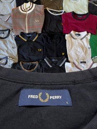 Fred Perry T-shirt | Schwarz / Blau | Gr. L