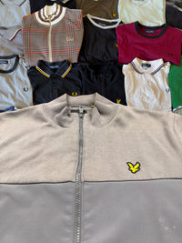 Lyle & Scott Zipper | Beige / Grau | Gr. L
