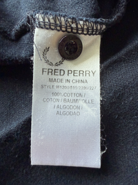 Fred Perry Polo | Schwarz / Mintgrün| Gr. L