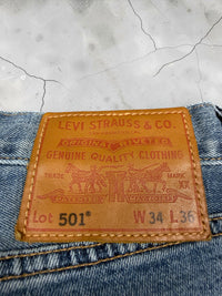 Levi‘s 501 Jeans | Hellblau | W34 L36 (Gr. L)