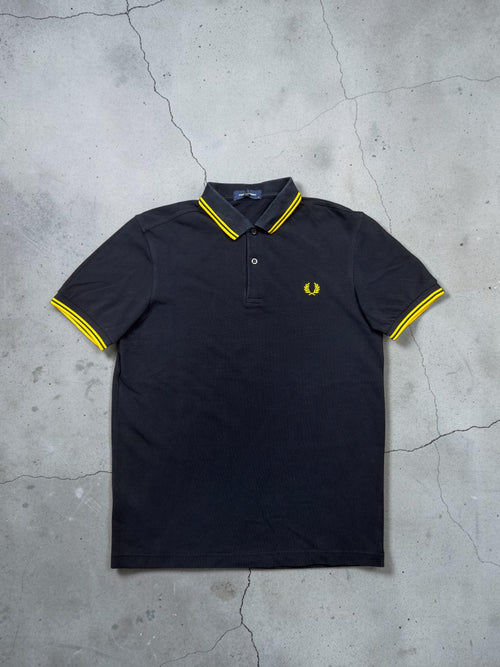 Fred Perry Polo | Schwarz / Gelb | Gr. M