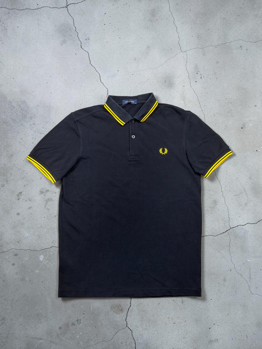 Fred Perry Polo | Schwarz / Gelb | Gr. M