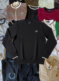 Fred Perry Sweater | Schwarz | Gr. S