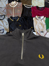 Fred Perry Quarterzip | Schwarz | Gr. S