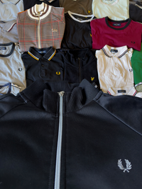 Fred Perry Sportjacke | Schwarz | Gr. XS