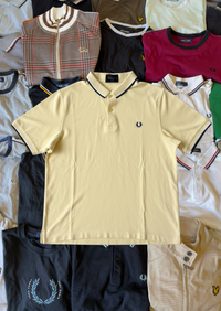 Fred Perry Polo | Gelb | Gr. XL ( Slim Fit )