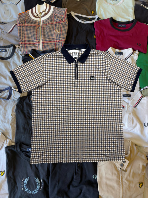 Weekend Offender Polo | Braun / Blau | Gr. M