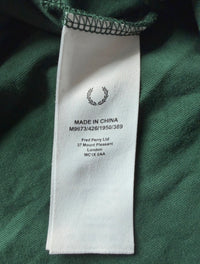Fred Perry Langarm Shirt | Grün | Gr. M