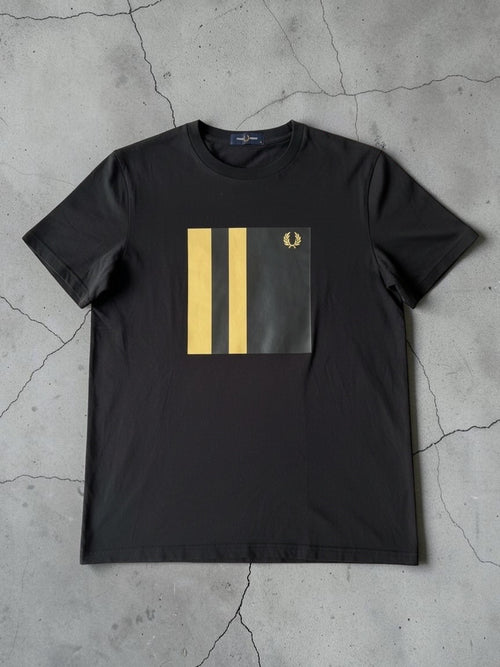 Fred Perry T-shirt | Schwarz / Gold | Gr. L