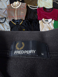 Fred Perry Polo | Schwarz / Rot | Gr. M
