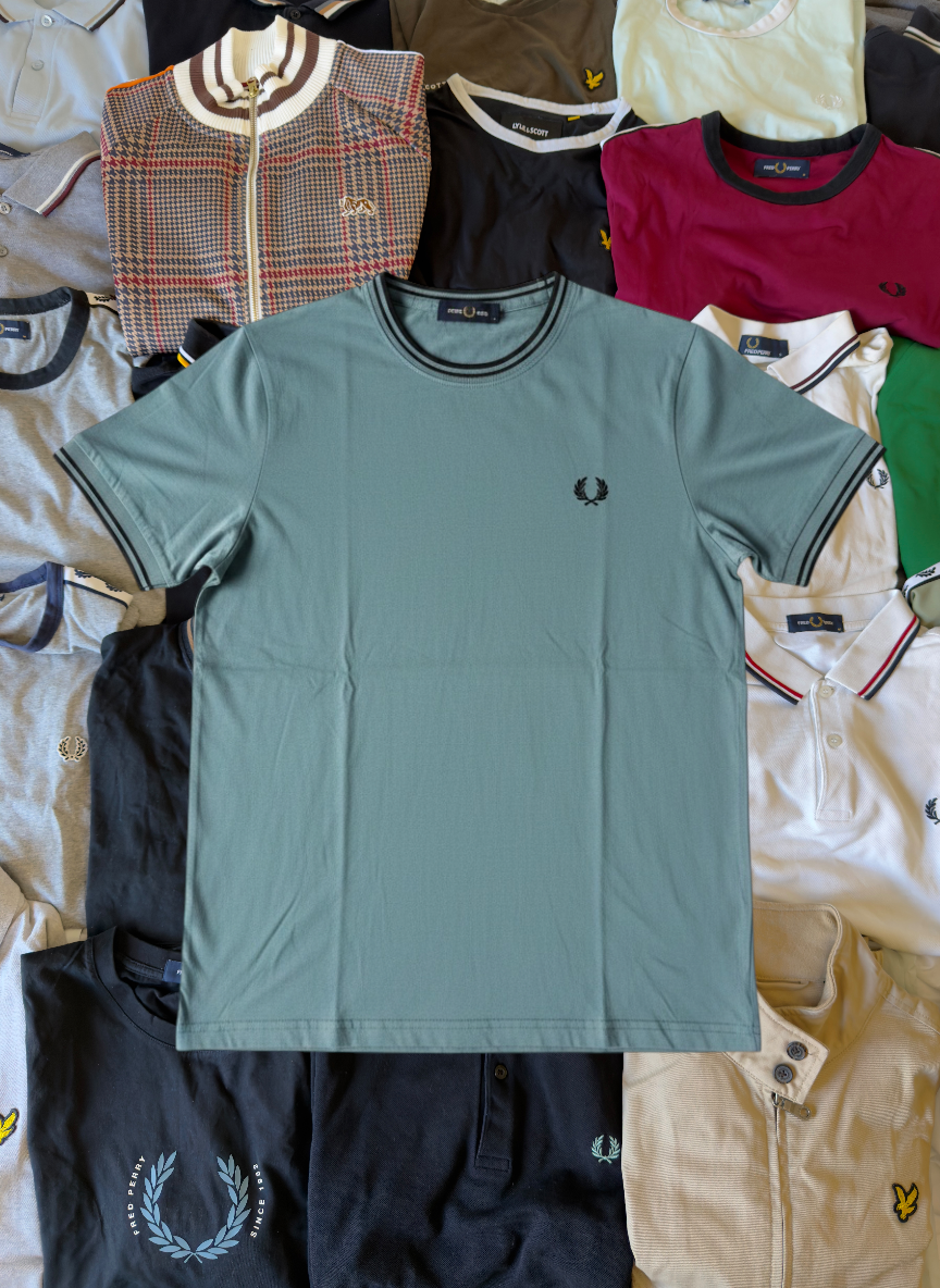 Fred Perry T-shirt | Türkis | Gr. S