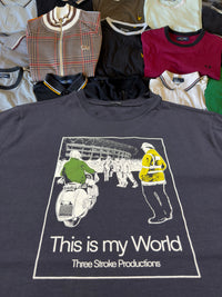 Three Stroke T-shirt | Marineblau | Gr. S