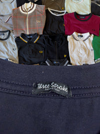 Three Stroke T-shirt | Marineblau | Gr. S