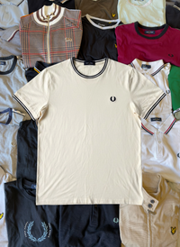 Fred Perry Tshirt | Creme | Gr. M