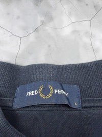 Fred Perry Polo | Schwarz / Rot | Gr. L