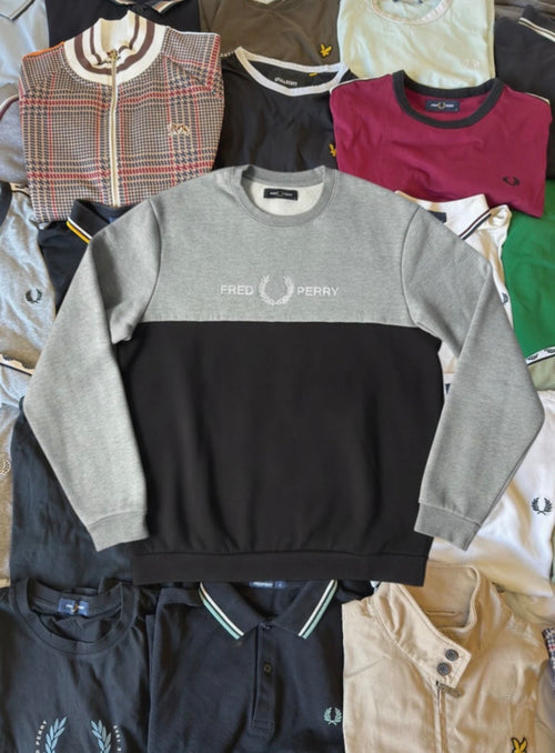 Fred Perry Sweater | Grau | Gr. M