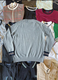 Fred Perry Sweater | Grau | Gr. M