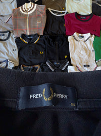 Fred Perry Polo | Schwarz / Bronze | Gr. XS