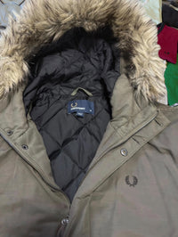 Fred Perry Winterjacke | Olivgrün | Gr. M