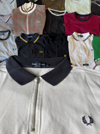 Fred Perry Polo | Weiß / Schwarz | Gr. XL