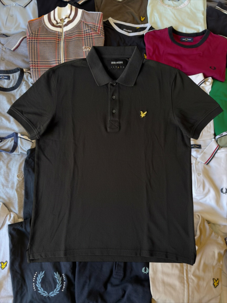 Lyle & Scott Polo | Schwarz | Gr. L