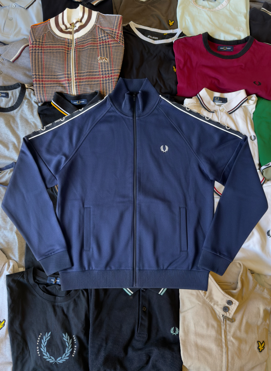 Fred Perry Sportjacke | Marineblau | Gr. L