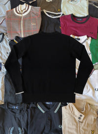Fred Perry Sweater | Schwarz | Gr. XS