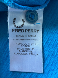 Fred Perry Polo | Blau | Gr. L ( Slim Fit )