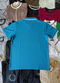 Fred Perry Polo | Blau | Gr. L ( Slim Fit )