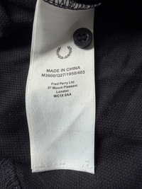 Fred Perry Polo | Schwarz / Bronze | Gr. S