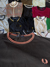 Fred Perry T-shirt | Schwarz / Rosa | Gr. L