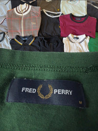 Fred Perry Langarm Shirt | Grün | Gr. M