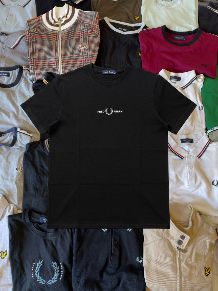 Fred Perry T-shirt | Schwarz | Gr. S