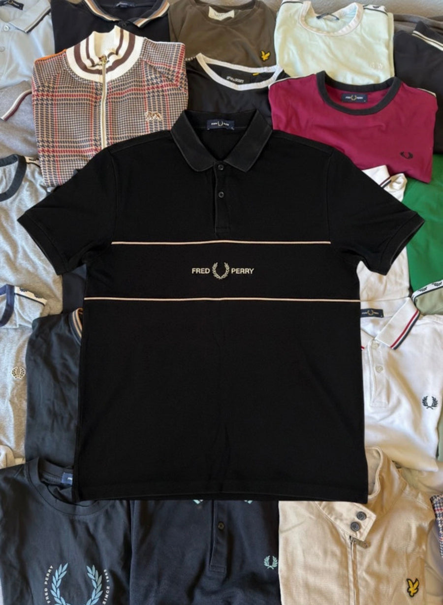 Fred Perry Polo | Schwarz | Gr. L