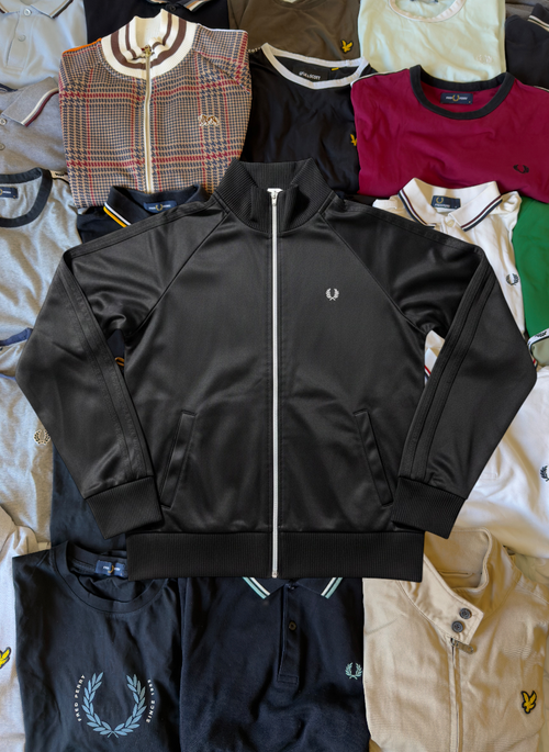 Fred Perry Sportjacke | Schwarz | Gr. XS