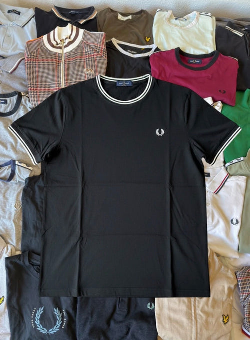 Fred Perry T-shirt | Schwarz | Gr. L