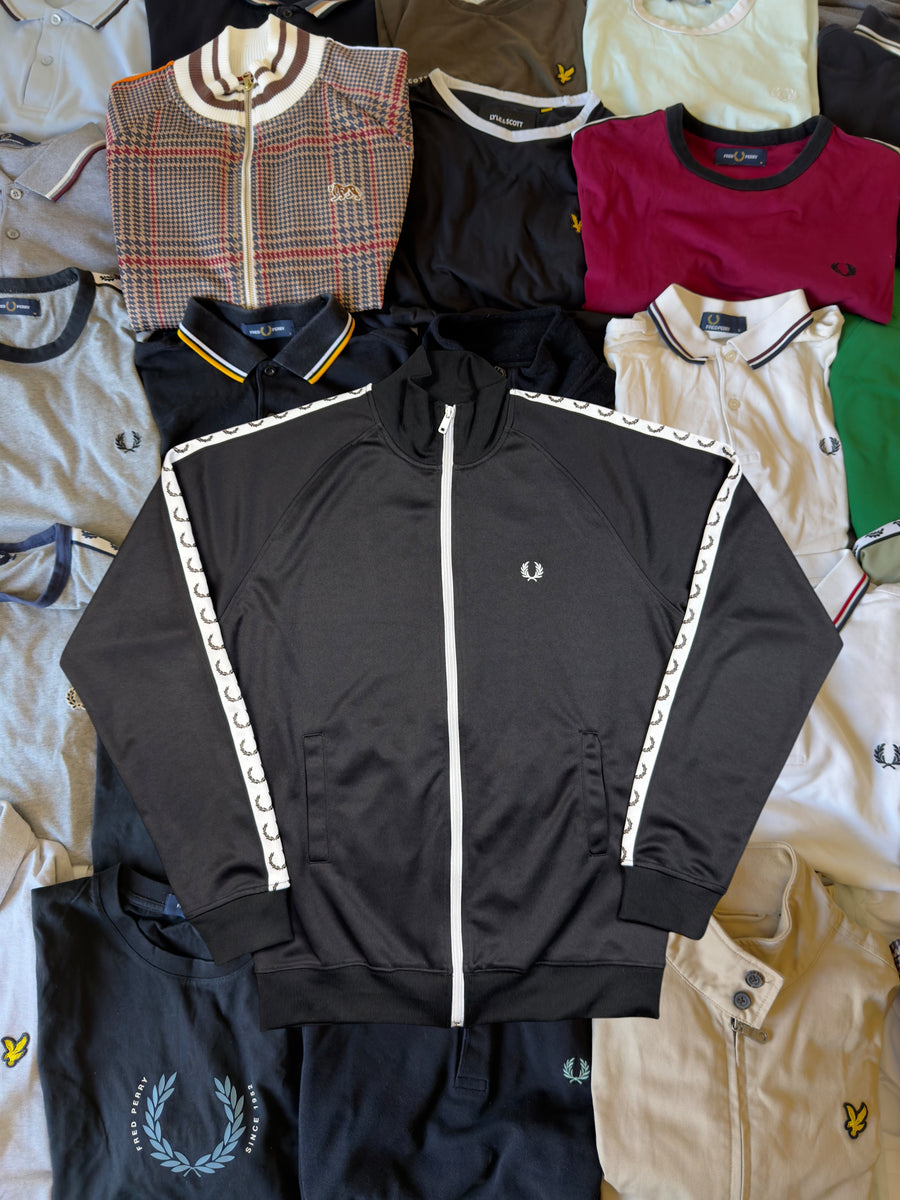 Fred Perry Sportjacke | Schwarz | Gr. M