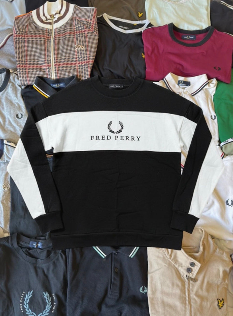 Fred Perry Sweater | Schwarz | Gr. S