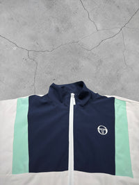 Sergio Tacchini Jacke | Weiß / Marineblau | Gr. S