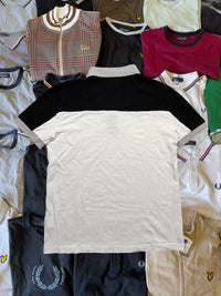 Three Stroke Polo | Schwarz / Weiß | Gr. S
